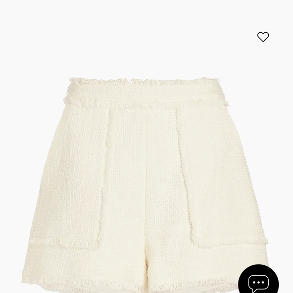 cinq a sept Pants - Cinq à Sept Cream High Waist Shorts